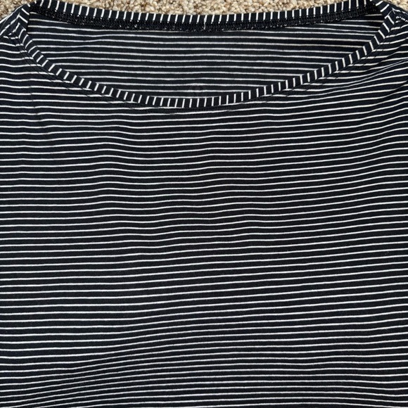 Lululemon athletica back in action long sleeve Pima cotton striped shirt top - Picture 7 of 8